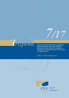 7/17 Irizpena, ekainaren 23ko 109/2015 Dekretua aldatzeko Dekretu Proiektuari buruzkoa; 109/2015 Dekretuaren bidez, Zientzia, Teknologia eta Berrikuntzaren Euskal Sarearen osaera arautu eta ...